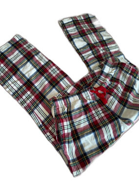 Holiday Flannel Red Plaid Cozy Women's M Pajama Pants Sleepwear Christmas